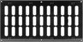 Repa Market 16" x 8" Inch (Outer Dimensions) Black Adjustable Air Vent Cover - Galvanized Steel HVAC AC Vent Cover Register - Wall, Ceiling Vent Covers, Toe Kick Vent Cover - Return, Intake Air Grille