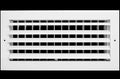 HVAC Premium 12"w X 6"h 1-Way Air Vent Adjustable Aluminum Curved Blades Integral Multi-Shutter Damper HVAC Diffuser [Outer Dimensions: 13.75"W X 7.75"H]