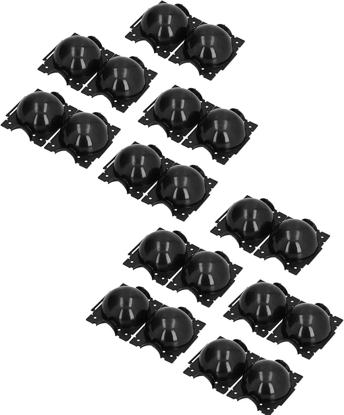 Plant Rooting Device High Pressure Propagation Ball Grafting Box 12cm Black 10 Sets Plastic Garden Tools for Home Gardening Balcony Planting Flower Nursery Strong Durable C