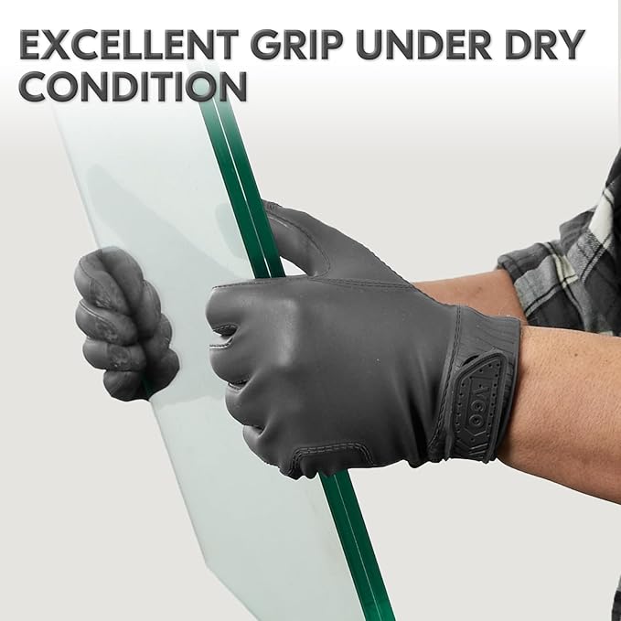 Vgo... NGG X1 Chemical Resistant Work Gloves,Starﬁsh-Gen Seamless Gription Work Gloves,Reusable,Waterproof (TP1147)