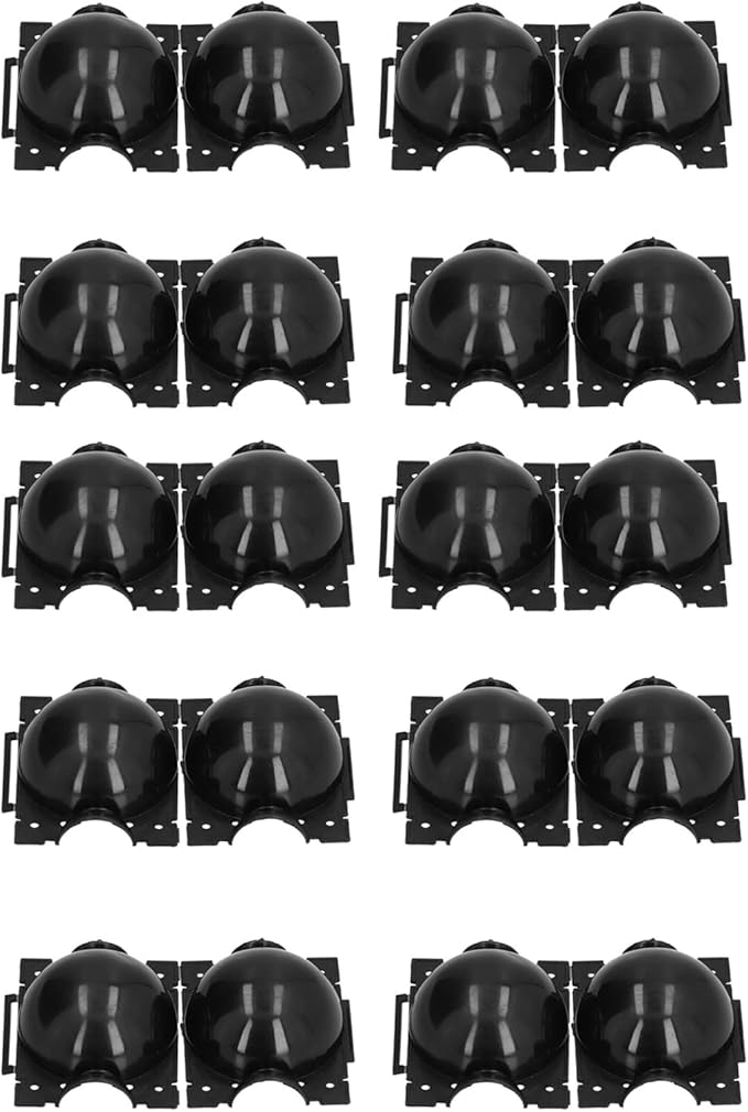 Plant Rooting Device High Pressure Propagation Ball Grafting Box 12cm Black 10 Sets Plastic Garden Tools for Home Gardening Balcony Planting Flower Nursery Strong Durable C