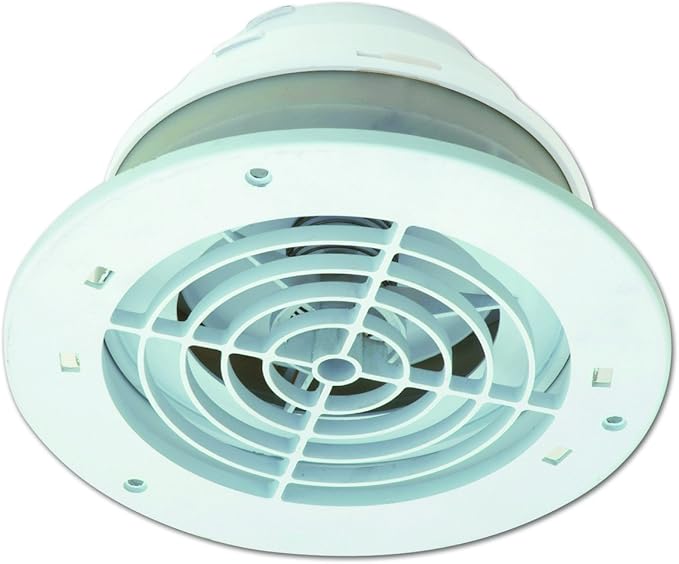 Dundas Jafine SEVZW Soffit Exhaust Vents Fits 4-Inch, 5-Inch and 6-Inch Duct , White