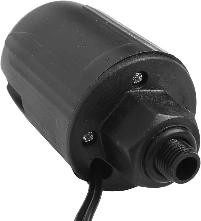 Self Priming Water Pump Controller Adjustable Pressure Switch for Steady Flow Precise Pressure Regulation Easy Installation Tought Plastic Metal 1/4 3/8 Thread Black for Home Industrial(1/4 1.5-2.2kg)