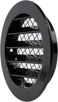 4" Inch Register Vent Cover - Round Aluminum Return Air Vent Cover - Soffit Exhaust Vent - Aluminum Mesh - Grill Cover/Dryer Vent Cover for House, Bathroom, Garage Ventilation - Gable Vent