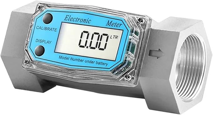 Digital Flow Meter Water Sensor Electronic Indicator(1 inch)