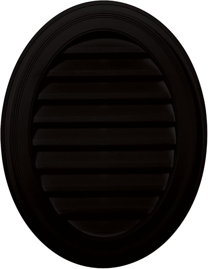 Builders Edge 120042127002 21" x 27" Oval Vent 002, Black