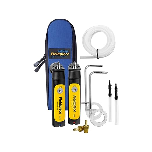 Fieldpiece - Job Link System Dual Port Manometer Probe Kit - JL3KM2 - Long Range Wireless All-in-One Static, Gas and Draft Pressure Gauge - HVAC Tools