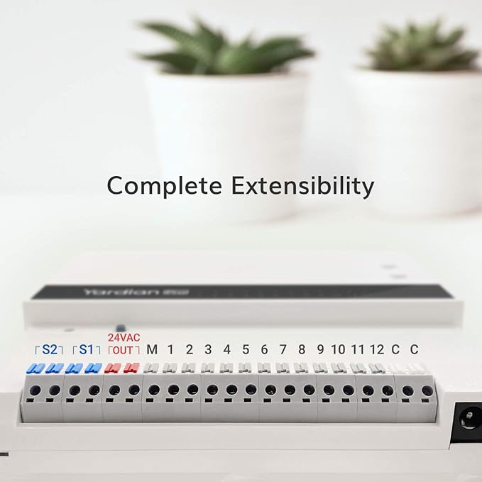 Yardian Pro Smart Sprinkler Controller (8-Zone) – Easy DIY Install, Apple HomeKit, Ethernet & Wi-Fi, Manual Buttons, Weather-Based Scheduling