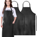 Gotega Waterproof Rubber Vinyl Apron Adjustable Dishwasher Apron - Apron for Women Men Heavy Duty Work Apron