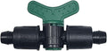 USA Made - 5 PACK Premium 1/2 Inch Drip Tape Irrigation Tubing 16mm Shut Off Valve Universal Perma-Loc Connector Barbed Locking Fitting - Fits All Brands Rainbird, Netafim, Etc. 16mm
