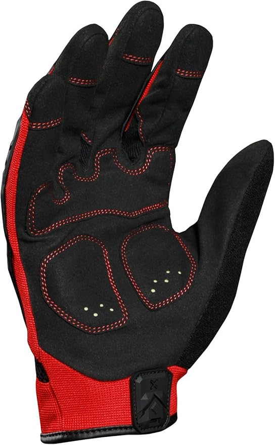Ironclad EXO Motor Impact Glove; Work Gloves, TPR Impact Protection, (1 Pair), EXO2-MIGR-06-XXL,Black & Red