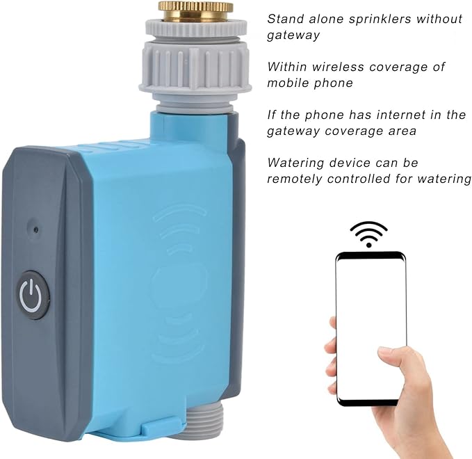Fydun Irrigation Timer Automatic Mobile Phone Remote Control IP67 Irrigation System Controller for Home,Studio,Patio
