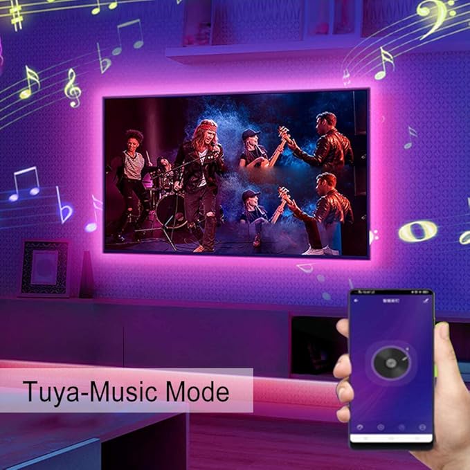 LED Strip Lights, WIFI 110-130V RGB Dimmable Waterproof 5050 60 LED/m Light Strip with 1500W Controller, Compatible with Alexa, Google Home, iOS & Android Music Time Control System(62ft/19m)