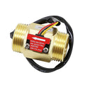G1" Male Thread Brass Water Flow Sensor Switch Hall Effect Liquid Flowmeter Fluidmeter Counter BSP 2-50L/Min（58mm in Total Length）