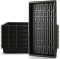 RooTrimmer 18-Pack 1020 Seedling Trays with Holes - Extra Strength Heavy Duty,10" x 20", Reusable 1020 Nursery Trays for Seed Germination, Plant Propagation, Garden Seed Starter and Microgreens