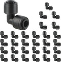 Kalolary 30Pack Quick Connect 1/4" Drip Irrigation Elbow Connector, Universal Barbed Elbow Fittings for 1/4" Irrigation Tubing Leak Free Fittings for Sprinkler or Drip Irrigation System