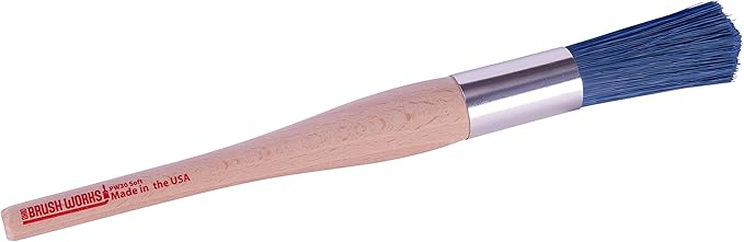 Ohio Brush Works, Parts Cleaning Brush, Handmade in The USA, Home and Auto Use, Solid Ergonomic Wood Handle (Soft Bristle)