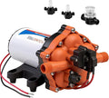 YOUNGTREE 55-Series 12V RV Water Pressure Diaphragm Pump 7GPM 70PSI 12 Volt Five Chamber Water Washdown Pump Self Priming with Pressure Switch for RV, Garden, Irrigation, Boat, Home, Sprayer