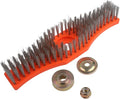 Lawn Mower Cleaning Brush Fixing Accessories Heavy Duty Ergonomic Non-Slip Handle Multi-Surface Cleaning for Garden Garage Outdoor Use