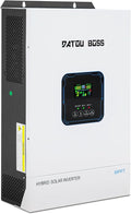 DATOUBOSS IEC 62109 48V 5500W Hybrid Solar Inverter with 100A MPPT, Inversor Solar Hibrido 5000w 110/220 MAX.8500W PV Input, LCD Programmable, Off-Grid Inverter for Home RV Solar System