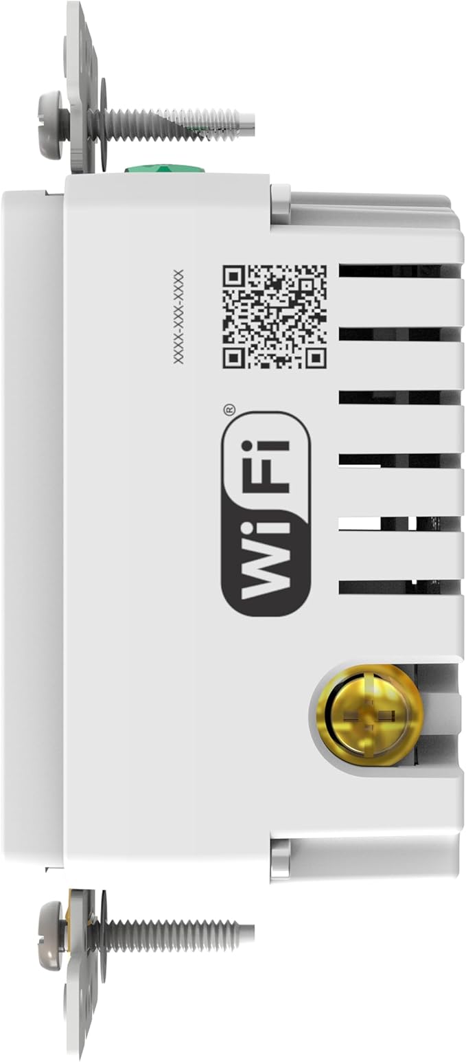 Square D by Schneider Electric X Series 15A 125V Wi-Fi Energy Monitoring Socket Outlet, Tamper Resistant, Matter Certified, Compatible with Alexa, Google Home, Apple Home, Matte White