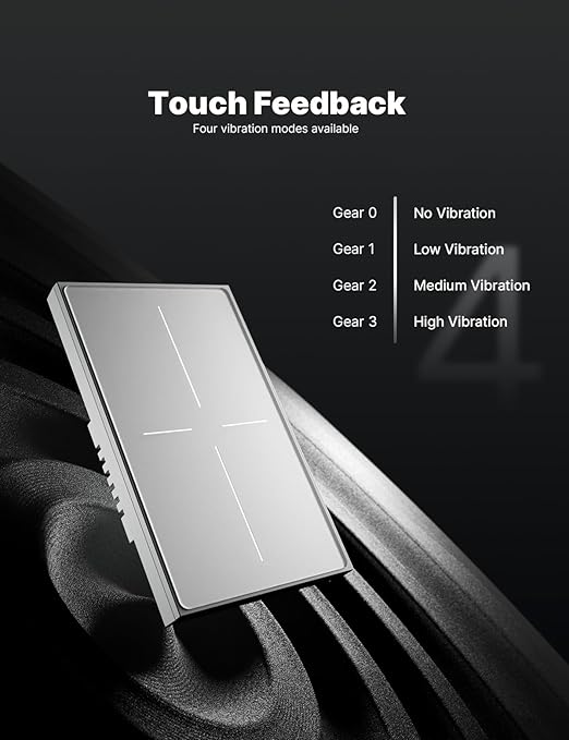 MOES Full Touch Smart Switch, SF(Star Feather 2026 Version) Wall Light Switch, Neutral Wire Required, Anti-Glare Panel, 2.4GHz WiFi Work with Smart Life/Tuya App, Alexa and Google Home White 3 Gang