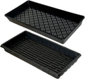 1020 Trays Set - 5 Pack (10 Pcs) Durable 1020 Mesh Tray and No-Hole Tray, Ideal Soil Blocking Trays for Seedlings, Microgreens, and Hydroponics, Heavy-Duty
