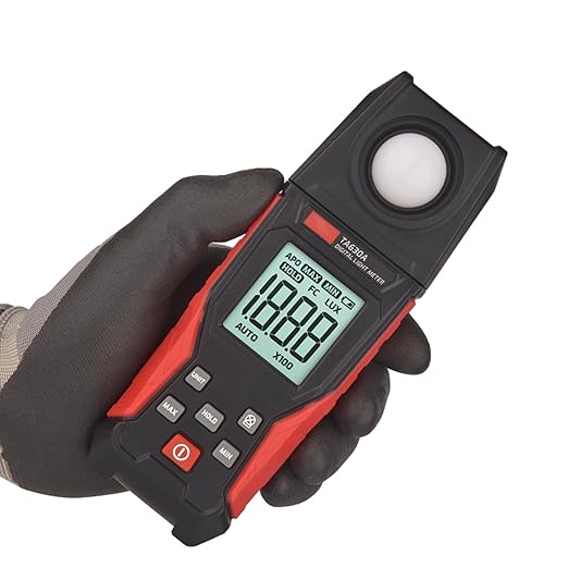 TA630A Luxometer Professional Lux Meter Handheld Light Meter High Accuracy Luxmeter Illuminometer Photometer (TA630A)