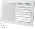 14 x 8 Inch [Duct Opening] Air Vent Covers for Wall or Ceiling - High Airflow 2 Way Steel Ventilation - Adjustable Wall/Ceiling Register, 15-3/4 Inch x 9-3/4 Inch [Overall Dimensions]