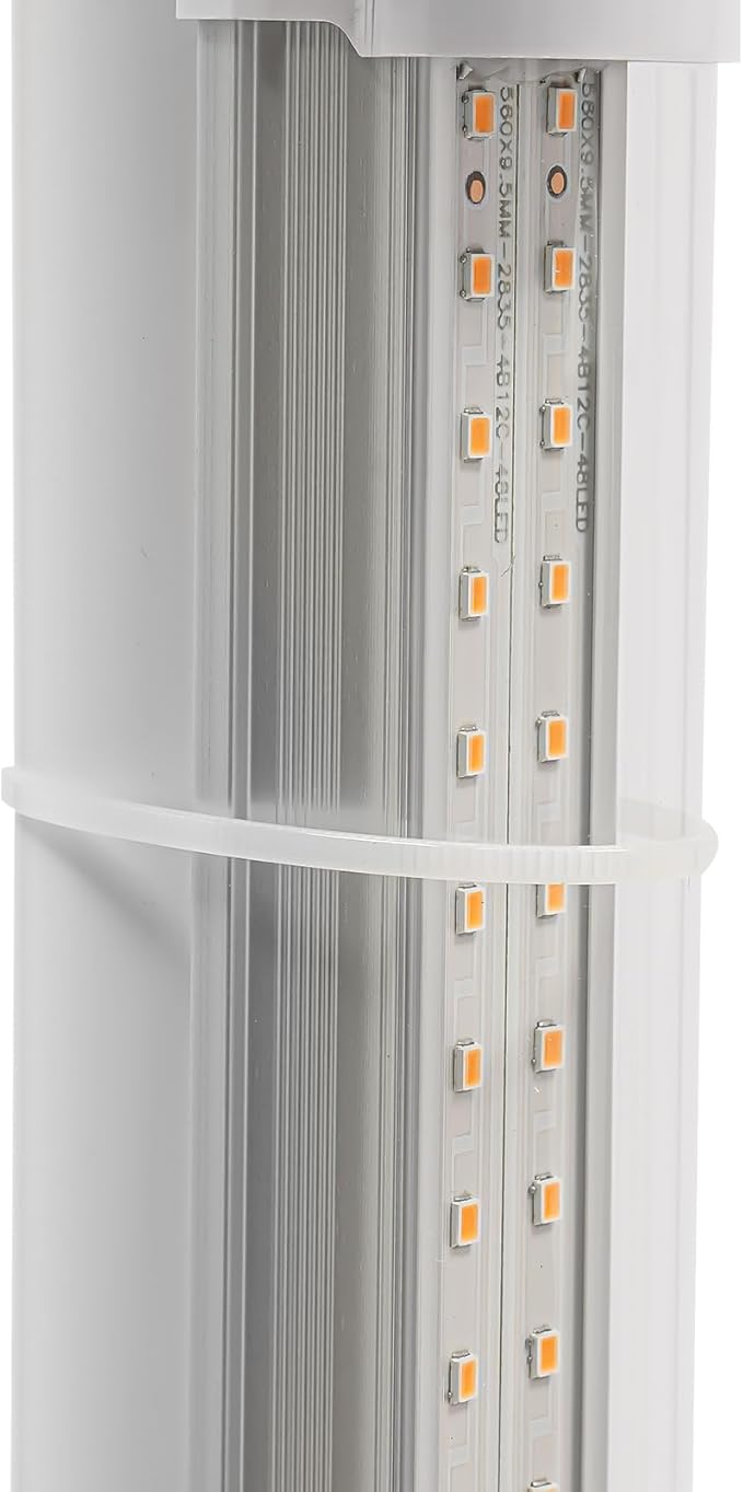 Hydroponic Growing Kit, 6 Layer 30 Planting Point Hydroponic Grow Tower with 4 LED Lamps, Vertical Tower Planter Germination Kit, Hydroponics Growing System for Garden, Office, Balcony (White)