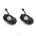 1" Water Flow Sensor Food-Grade Switch Hall Effect Flowmeter Fluid Meter Counter 1-60L/min (Pack of 2）