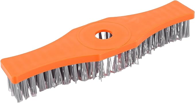 Generic Heavy Duty Deck Brush, Scrubber with Composite Nylon & Anti Stick Technology, Ideal for Grass Clippings, Leaves & Debris on Patio, Driveway, Tile & Concrete