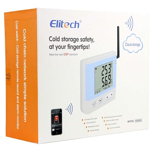 Elitech Temperature and Humidity Data Logger Recorder Wireless Built-in 3G, RCW-400A
