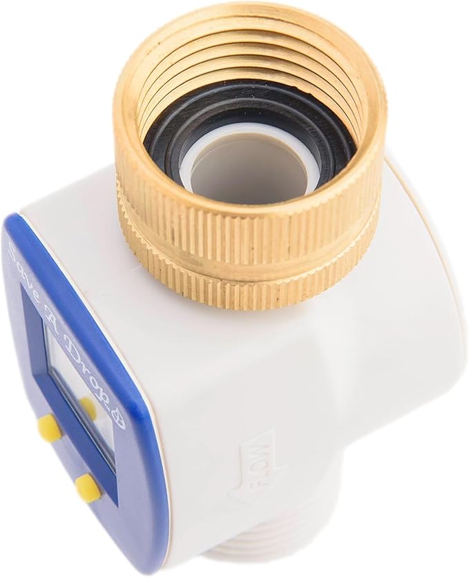 3-Pack P3 Water Flow Meter with Heavy Duty Brass Swivel | Measure Gallon Usage from an Outdoor Garden Hose | Great for Campers | Helps Conserve Water