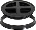 GAMMA2 Gamma Seal Lid - Pet Food Storage Container Lids - Fits 3.5, 5, 6, & 7 Gallon Buckets, Black, Made in USA