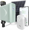LetPot Smart WiFi Water Timer for Garden Hose Faucet, [Solar-Powered 365Days Uninterrupted Power] Sprinkler Timer Outdoor Programmable,WiFi Hub & Type-C & 5W 6000mAh Portable Solar Panels