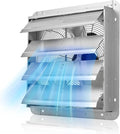 VEVOR 18'' Exhaust Fan, Wall Mounted Attic Fan with Variable Speed, 2200 CFM, Automatic Shutter, Ventilation and Cooling, Silver, Fan Only