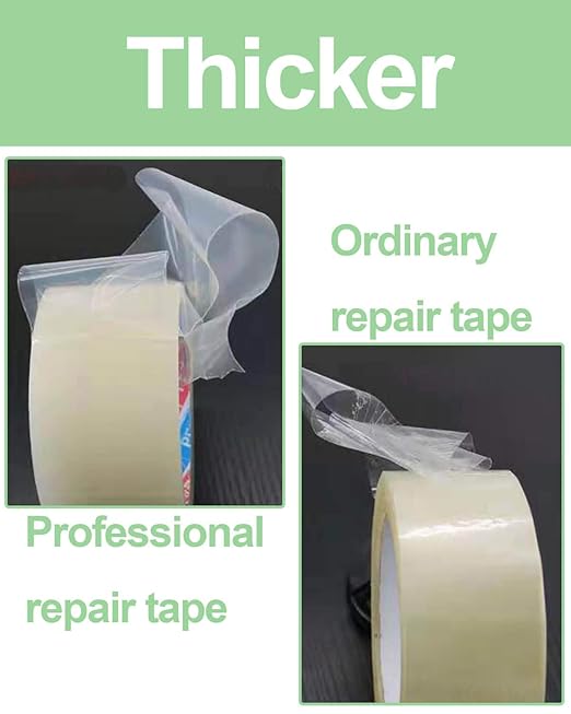 vensovo Greenhouse Covering Plastic Repair Tape - Heavy Duty Garden Green House Sheeting, Plastic Polyethylene Film Repair Tape (2"×164')