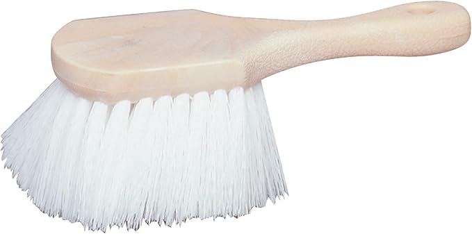 Star Brite Utility Scrub Brush - Marine-Grade Heavy-Duty Stiff Bristled Scrubber - Extra Long Flagged Bristles for More Cleaning Power in Hard to Reach Areas