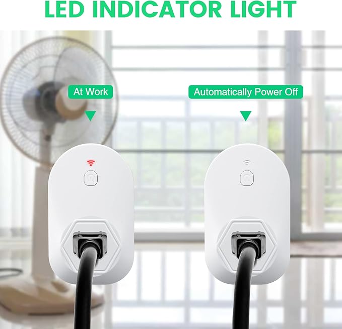 Warm Weather Thermostatically Controlled Outlet with LED Indicator Light, Used for Home, Farms and Industrial Fans, Automatically Turn On at 78°F and Off at 70°F