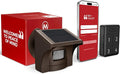 eMACROS Pro 4 Smart Solar Driveway Alarm (2.4G Wi-Fi Only) - App Push Notifications, 1/2 Mile Wireless Range Motion Sensor & Rechargeable Base Station with 3-Day Backup (No Camera)