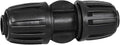 12 Pack 1/2 Inch Drip Irrigation Coupling Fittings (1/2" ID x 0.6-0.65" OD), 1/2'' Dripline Barbed Coupler Connectors with Anti-Drop Lock Nuts for Garden Lawn Irrigation System Connection