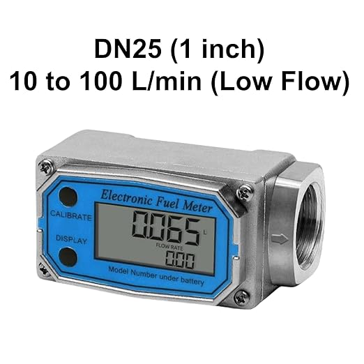 All Stainless Steel Inline Digital Turbine Flowmeter, 120°C High Temp Resistant, ±0.5% Accuracy, Instantaneous Flow, for Water Diesel Flow Monitoring (1.5 inch (Mid Flow))