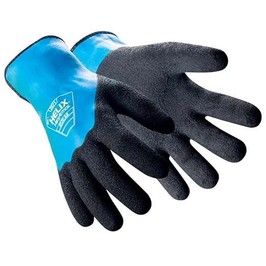 HexArmor Helix 3071 Heavy-Duty Work Gloves|Steel-Reinforced Cut Resistance, 360° Fluid-Resistant Foam Latex, Textured Grip, Heat Resistant, Durable Protection for Construction & Wet Work | XX-Large