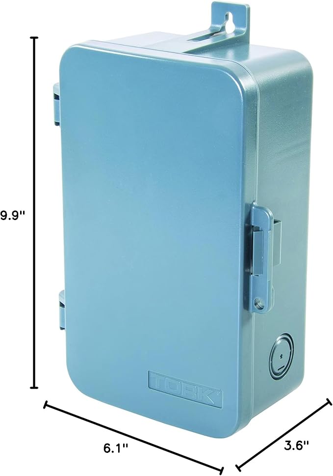 NSI WFTU40 a brand of NSI Industries, Indoor/Outdoor Smart 7-Day, Multi-Voltage Time Switch with Wi-Fi App Integration, 40 Amp, Gray
