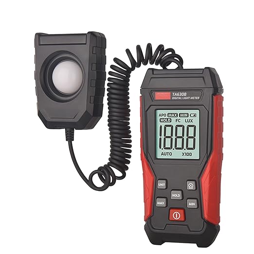 TA630B Luxometer Professional Lux Meter Handheld Light Meter High Accuracy Luxmeter Illuminometer Photometer (TA630B)
