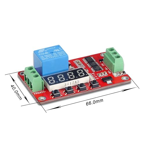 UCTRONICS DC 12V Programmable Multifunction Time Delay Relay Module, On Delay and Off Delay 0.1s to 270h Timer with Segment LEDs Display for Smart Home, Automatic Control