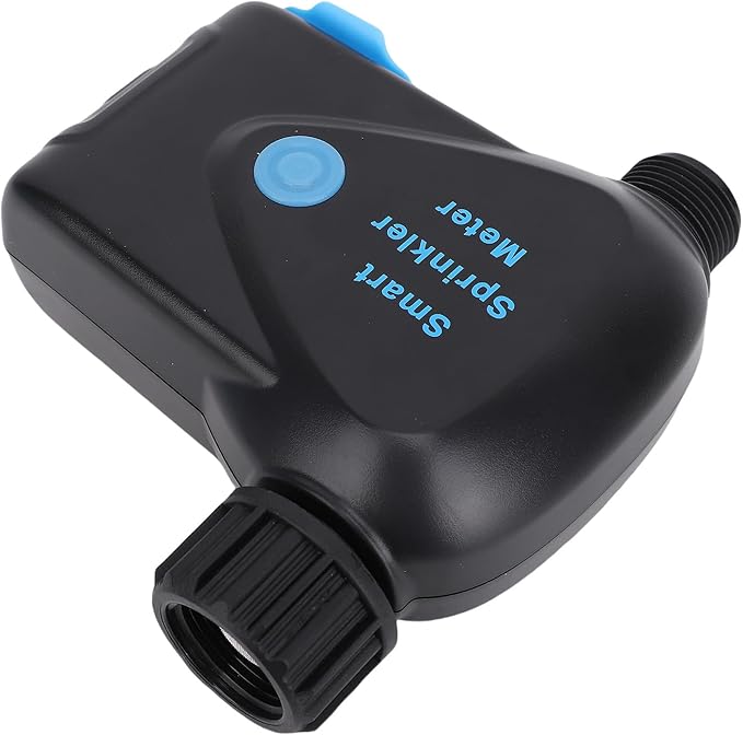 WALFRONT Smart Sprinkler Timer WiFi Outdoor for Garden Hose Irrigation System with App Voice Control, ABS Material, 3.0 Support, BuiltIn Water Meter, Works with Home for Lawn and (NPT)