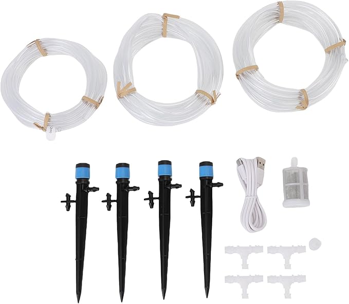 banapoy Automatic Watering System, Vacation Self Watering Drip Irrigation Kit Smart WiFi Plant Waterer, Adjustable Drip Mode, APP Control, for Indoor Office Garden Plant