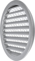10" Inch Round Aluminum Vent Cover - Air Vent Louver - Soffit Exhaust Vent - Built-in Aluminum Screen - Grill Cover/Dryer Vent Cover for House, Kitchen, Bathroom, Garage, Attic Ventilation